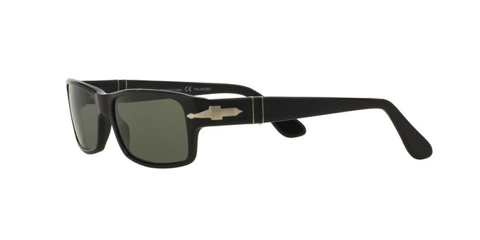 Persol Po2747S Rectangular Sunglasses, Black/Green Polarized, 57 Mm - Image 3
