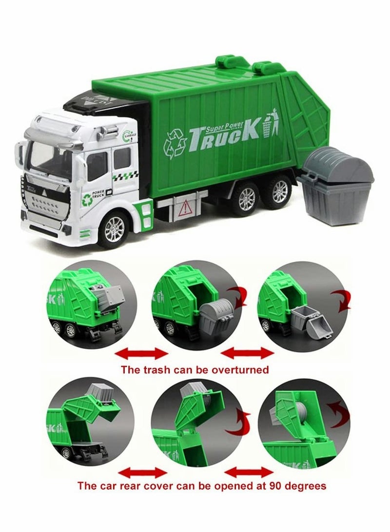 Excefore Garbage Truck Toy, 1/42 Collection Rubbish Lorry Truck Toy for Boys Gift - Image 2