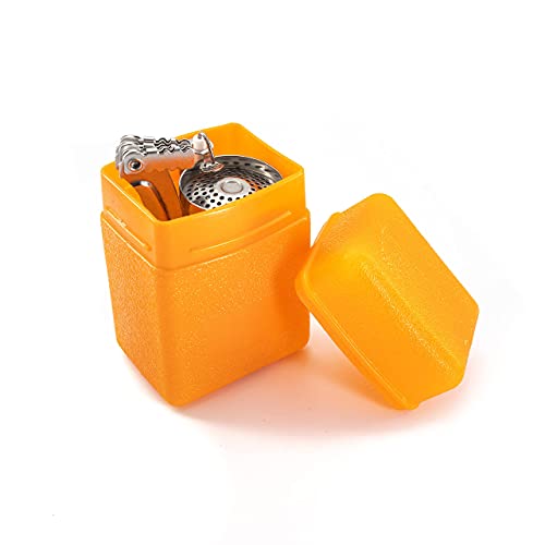 BOBTBT Backpacking Stove Portable Camping Stove Hiking Stove Backpack Stove With Piezoignition Support Wind-Resistance For Outdoor cooking tongs (Black) - Image 3