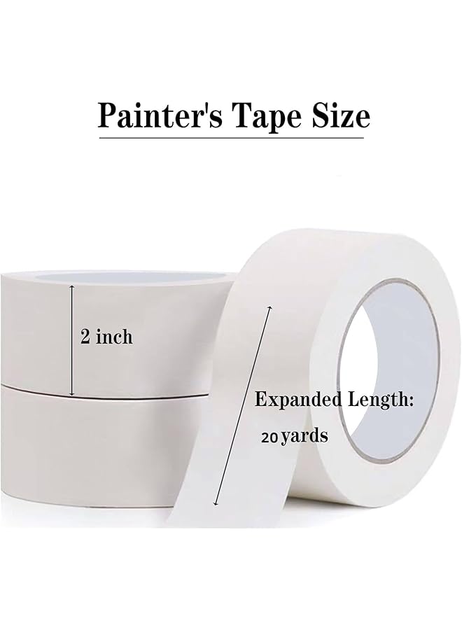 erorex Premium Masking Tape 6 Roll 2 Inch  - Image 2