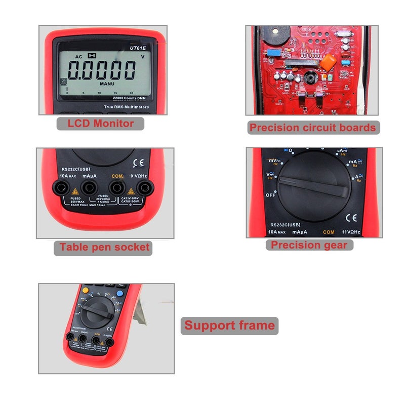 RioRand UNIT ACDC Modern Digital Auto Ranging Multimeter Multitester True RMS - Image 4