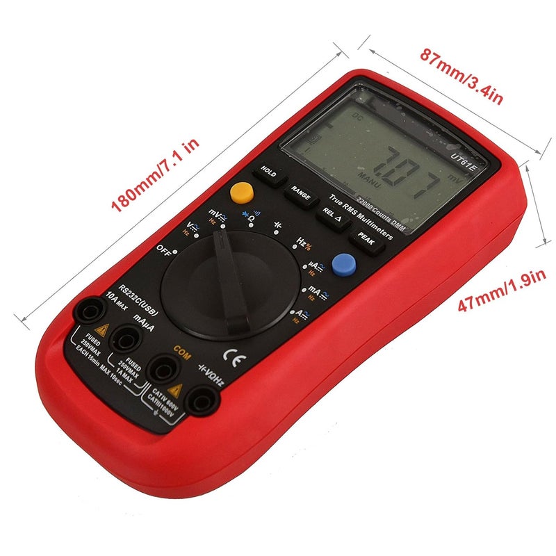 RioRand UNIT ACDC Modern Digital Auto Ranging Multimeter Multitester True RMS - Image 2