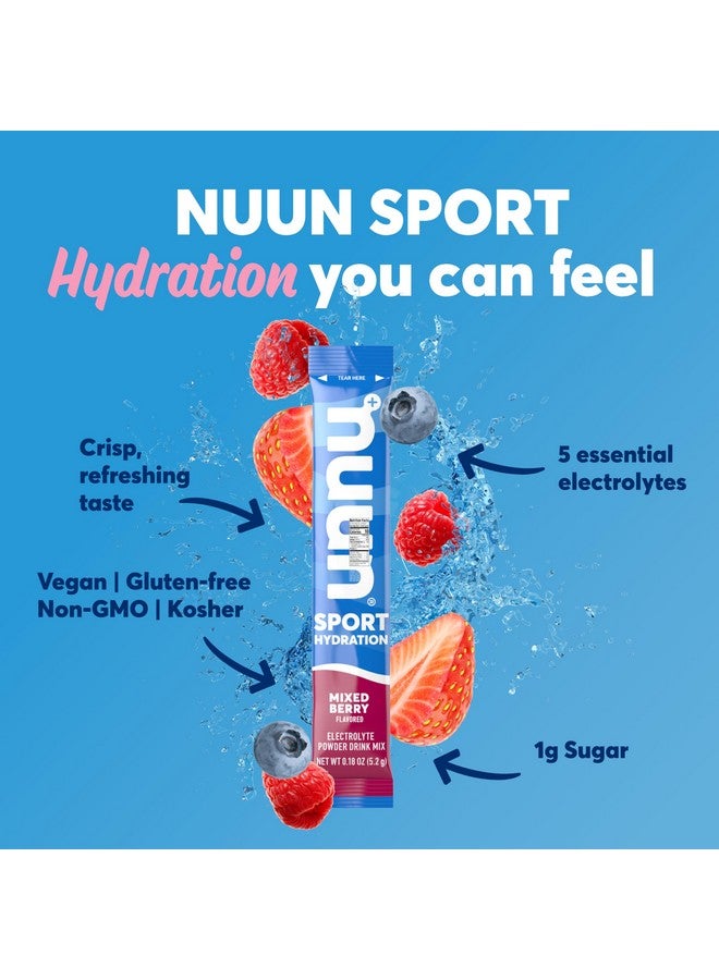 Nuun Sport Electrolyte Powder Packets with Magnesium, Calcium, Potassium, Chloride, and Sodium, Hydration Packets for On-The-Go, All Out Orange Flavor, Gluten Free & Vegan, 16 Single Servings - Image 2