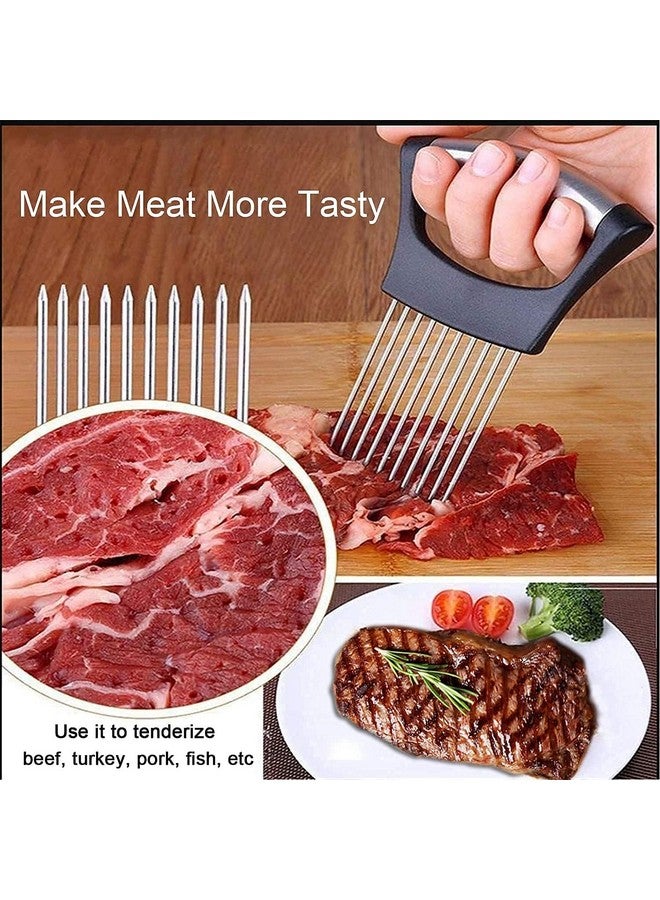 Baskety Steel Onion & Meat Holder Slicer Tools Cutter, Black - Image 4