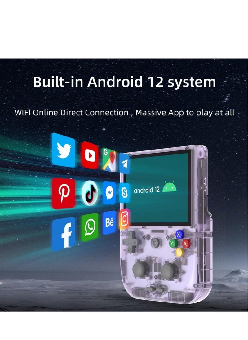ANBERNIC  RG405V Retro Handheld Game Console, Unisoc Tiger T618 Android 12 System 4.0 Inch IPS Touch Screen Support 5G WiFi Bluetooth 5.0 with 128G TF Card 3172 Games 5500mAh Battery  - Image 4
