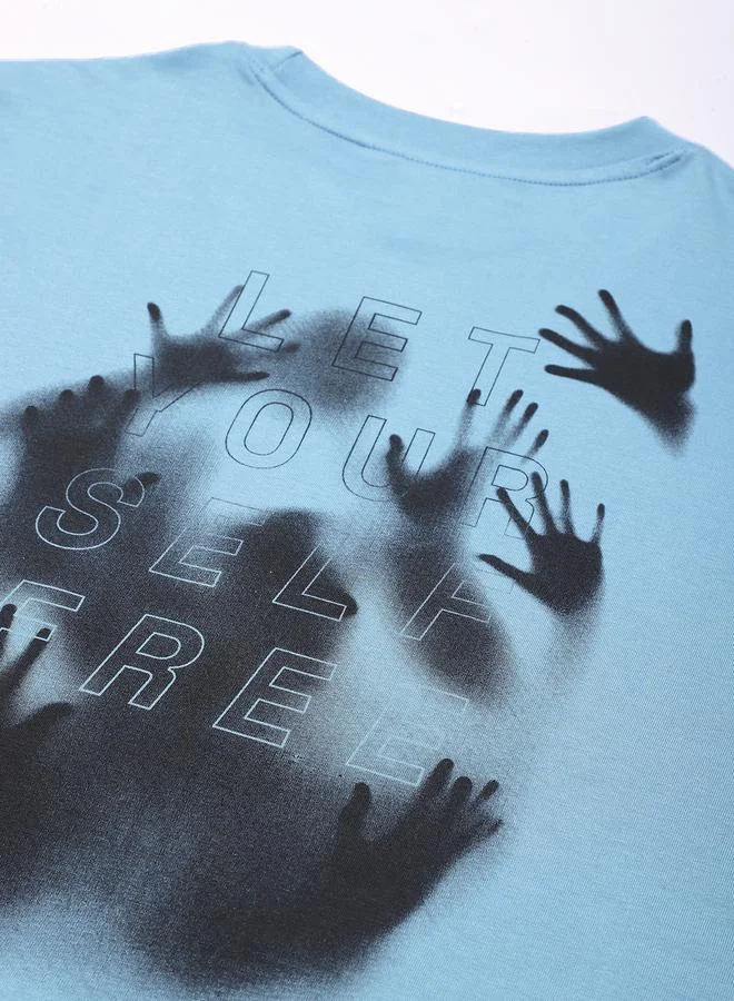 Difference of Opinion Men Oversized Short Sleeve Printed T-Shirt