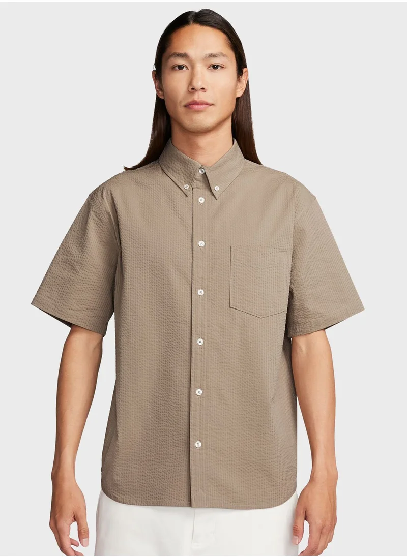 Nike Seersukr Button Down Shirt