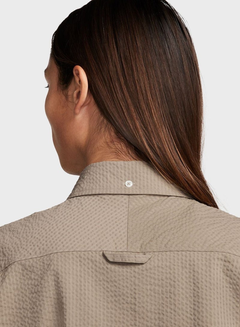 Nike Seersukr Button Down Shirt - Image 3