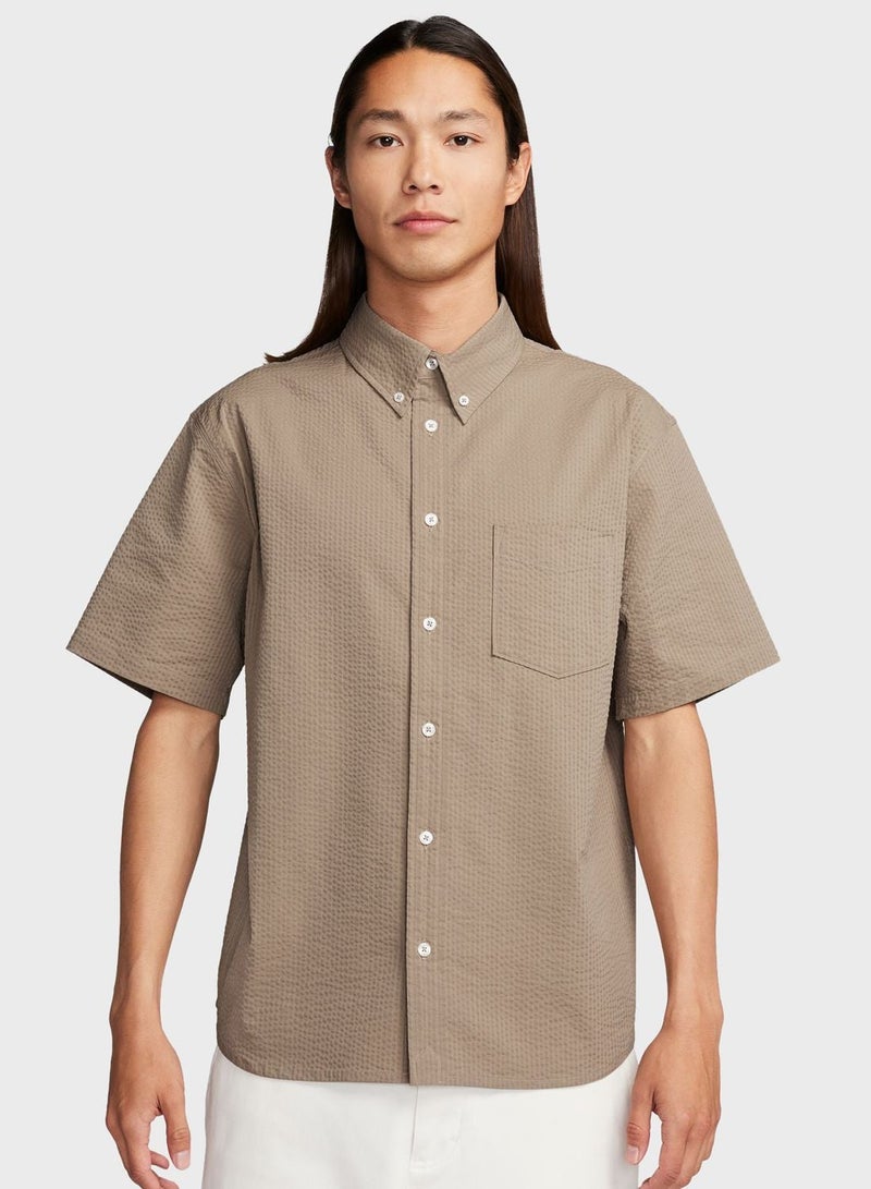Nike Seersukr Button Down Shirt - Image 1