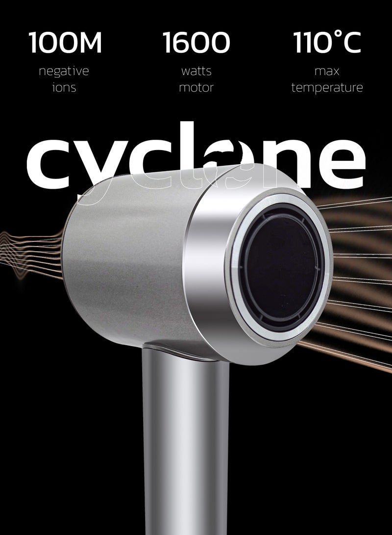 TELFORD Cyclone hair Dryer Auto Ionic  with 2 Magnetic Concentrator Nozzles 1600 Watts Low noise motor - Image 5