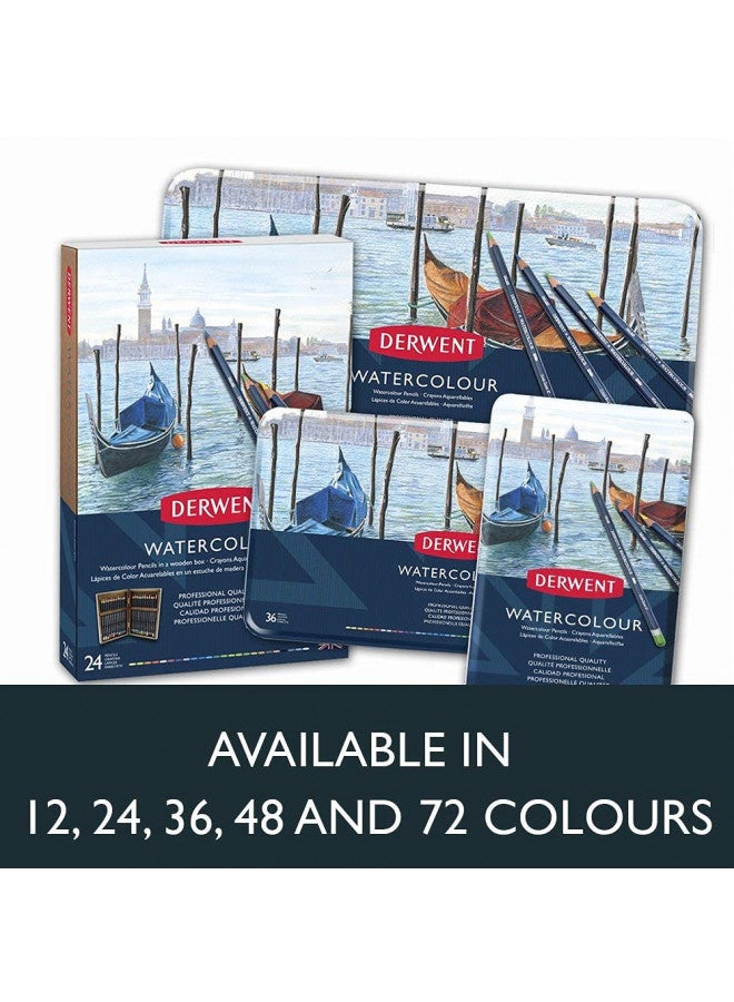 Derwent Colored Pencils, WaterColour, Water Color Pencils, Drawing, Art, Metal Tin, 72 Count (32889) - Image 5