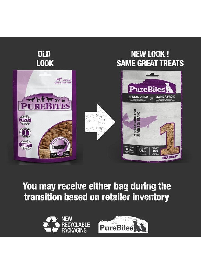 PureBites Whitefish Freeze Dried Dog Treats, 1 Ingredient, Made in USA, 7oz - Image 2