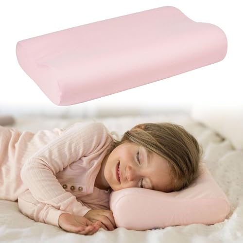Tiny Twinkle Toddler Pillow with Fitted Pillowcase Ergonomic Shape with Resilient CloudLike Memory Foam for Comfortable Sleeping Kids Travel Pillows Pink - Image 1