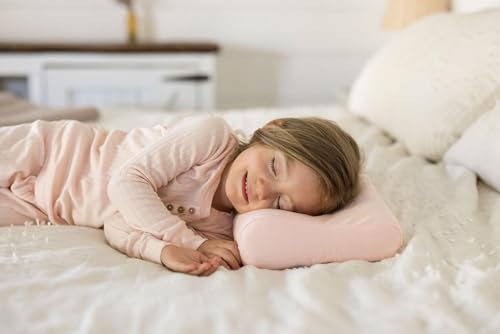 Tiny Twinkle Toddler Pillow with Fitted Pillowcase Ergonomic Shape with Resilient CloudLike Memory Foam for Comfortable Sleeping Kids Travel Pillows Pink - Image 3