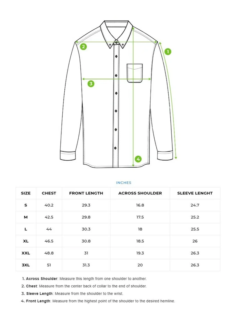 THE BEAR HOUSE  Cotton Shirt for Men | Slim Fit, Long Sleeve, Casual or Formal Button-Down | Soft, Breathable Fabric for Work, Everyday, & All-Season Wear in Stylish for Men | Best Price UAE