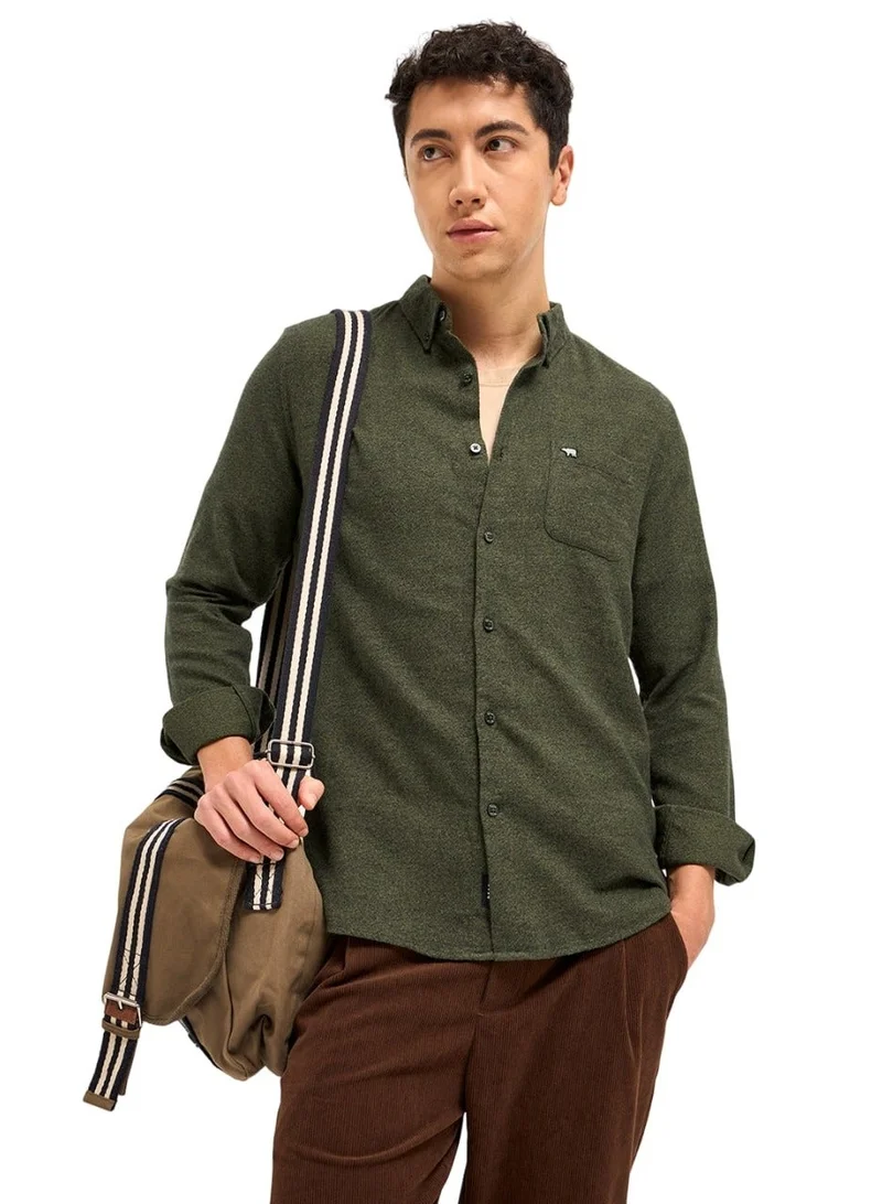 Cotton Shirt for Men | Slim Fit, Long Sleeve, Casual or Formal Button-Down | Soft, Breathable Fabric for Work, Everyday, & All-Season Wear in Stylish