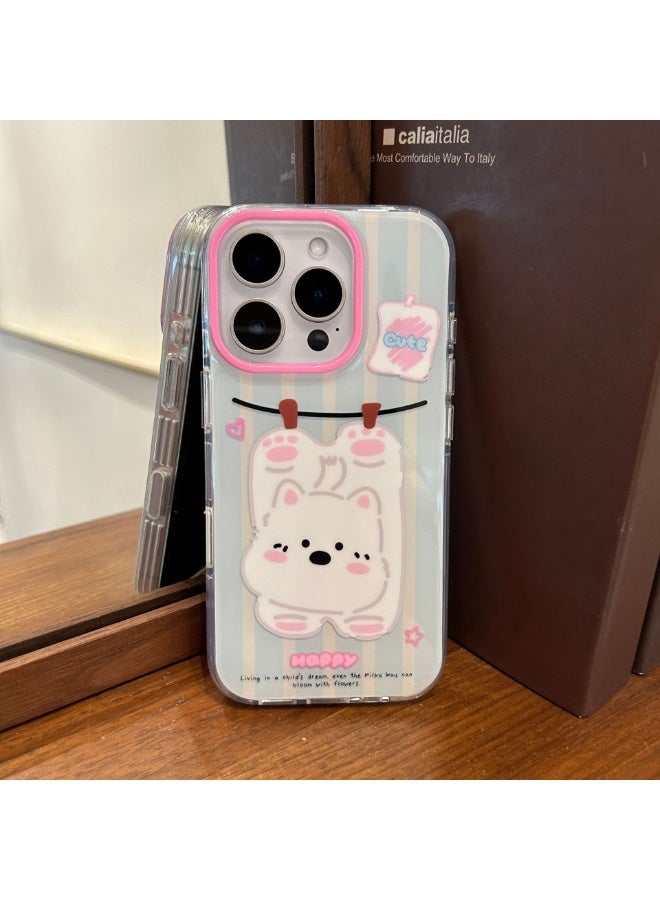 NIBEMINENT Protective TPU Case Cover For iPhone 17, Pink Adorable West Highland - Image 1