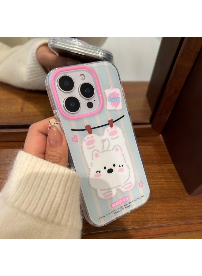 NIBEMINENT Protective TPU Case Cover For iPhone 17, Pink Adorable West Highland - Image 2