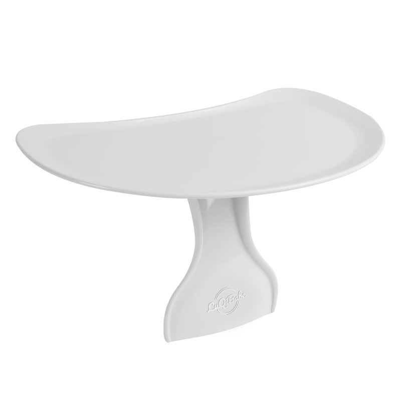 LuQiBabe Baby Booster Seat Tray Attachment Only Compatible with Bumbo Baby Infant Toddler Floor Seat Feeding Tray for Boys and Girls 3 to 12 Months - White - Image 1