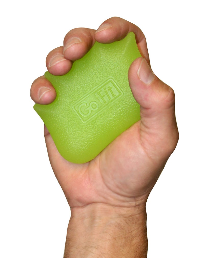 GoFit Strengthening Gel Hand Grip - Medium Resistance, Green - Image 2