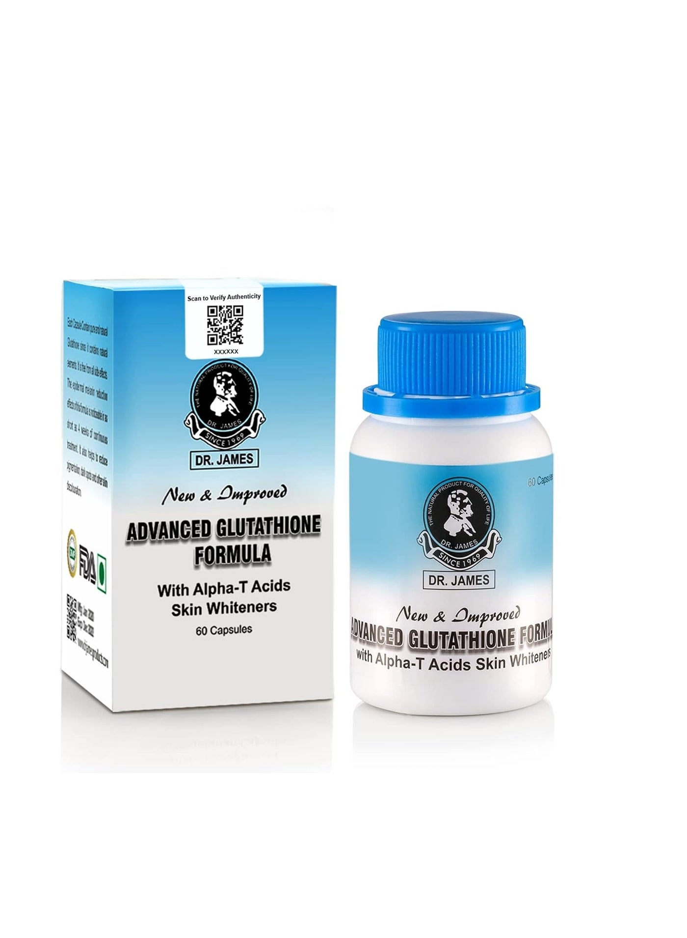 Dr. James Glutathione Skin Brightening and Whitening Capsules