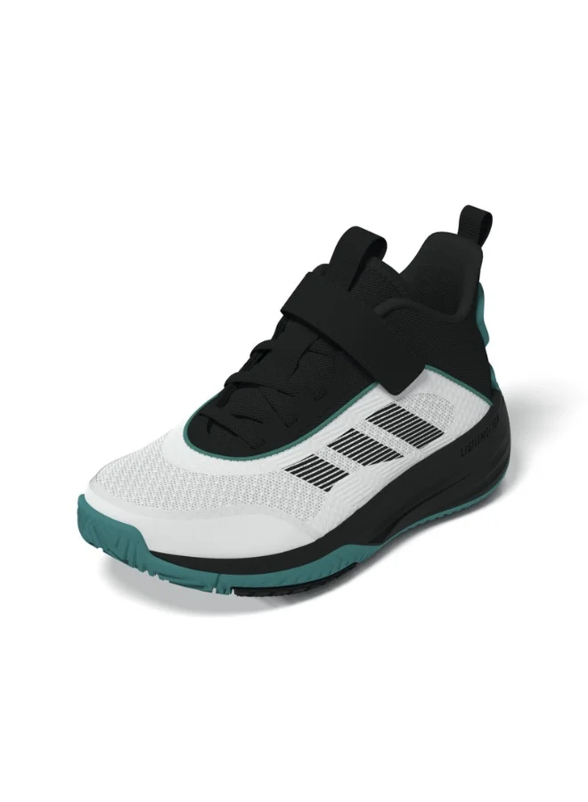 Adidas Ownthegame 3.0 K U White Basketball Shoes For Kids