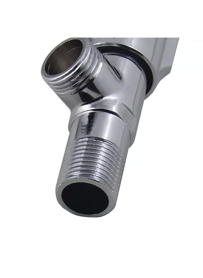 Decdeal - G1 2 Triangle Valve Copper Water Sink Bathroom Toilet Kitchen Shower Plumbing Angle Valve Faucet Water Valve Shut Off Quick Opening Water Stop Valve - Image 1
