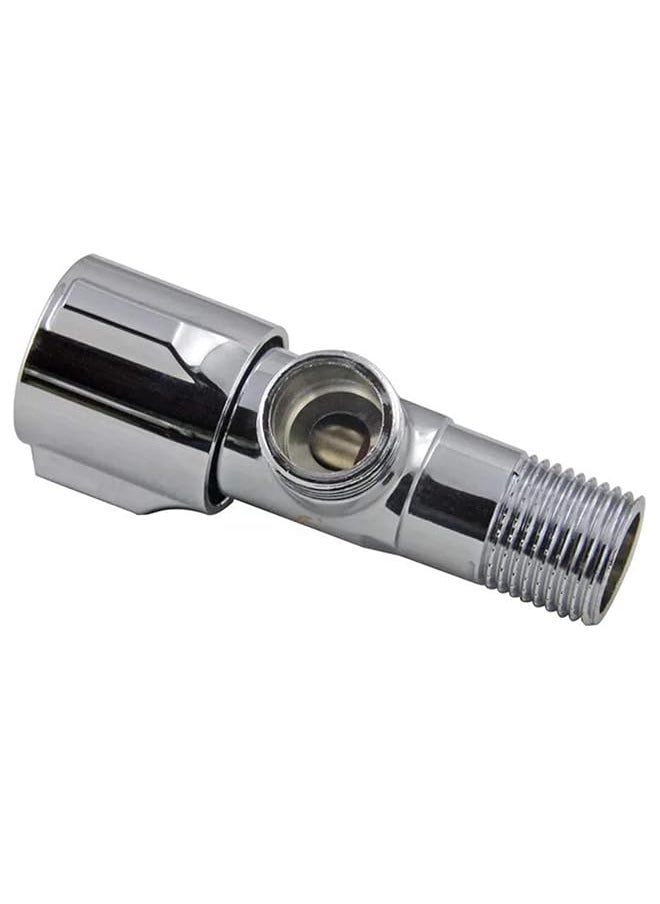 Decdeal - G1 2 Triangle Valve Copper Water Sink Bathroom Toilet Kitchen Shower Plumbing Angle Valve Faucet Water Valve Shut Off Quick Opening Water Stop Valve - Image 1