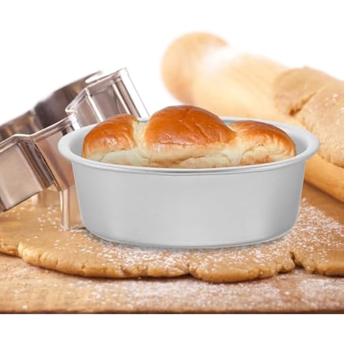 4 قطع ميني كيك المقالي بيضاوي تشيز كيك القصدير غير لاصق رغيف الخبز قوالب الخبز الألومنيوم بودنغ كأس لكعكة الجبن كيشي - Image 2