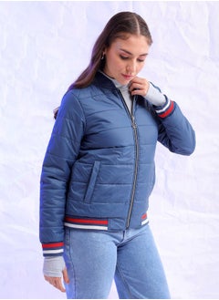 Freehand Women Regular Fit Solid Puffer Jacket  - Image 4