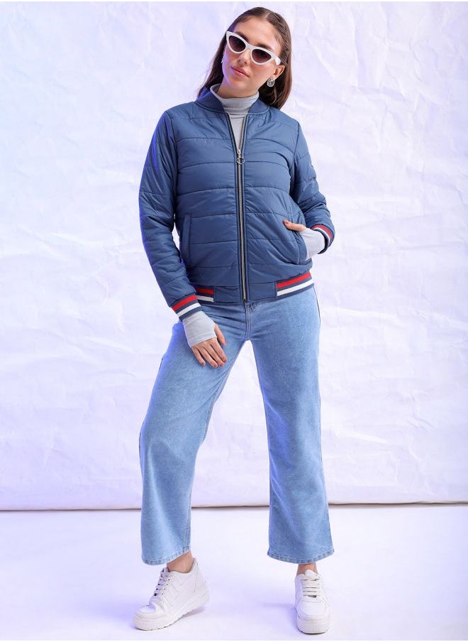 Freehand - Women Regular Fit Solid Puffer Jacket - Image 1