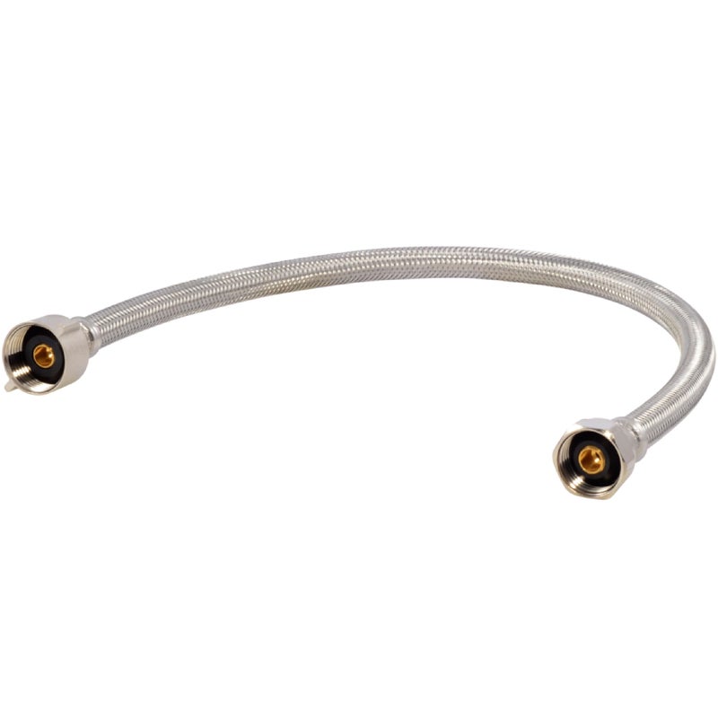 Eastman 20 Inch Flexible Toilet Connector 78 Inch Ballcock x 12 Inch FIP Stainless Steel Braided Supply Line 48086 - Image 2