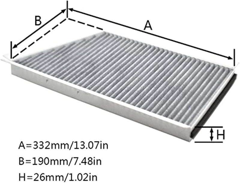 Wivplex Activated Carbon Cabin Air Filter for Mercedes-Benz - Image 3