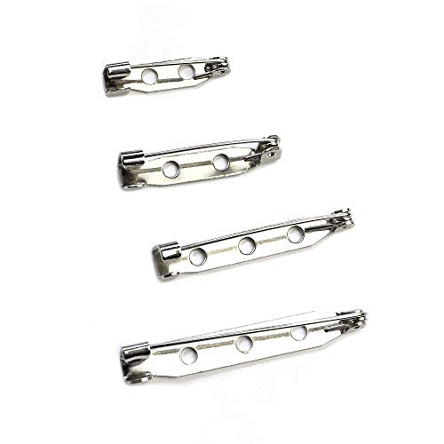 Millennial Essentials Bar Pins Brooch Clasp Pin Backs Safety Pin 120 Pieces Silver for Name Tags, Badges (4 Sizes 20mm 25mm 32mm 38mm) - Image 4