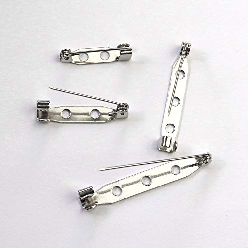 Millennial Essentials Bar Pins Brooch Clasp Pin Backs Safety Pin 120 Pieces Silver for Name Tags, Badges (4 Sizes 20mm 25mm 32mm 38mm) - Image 5