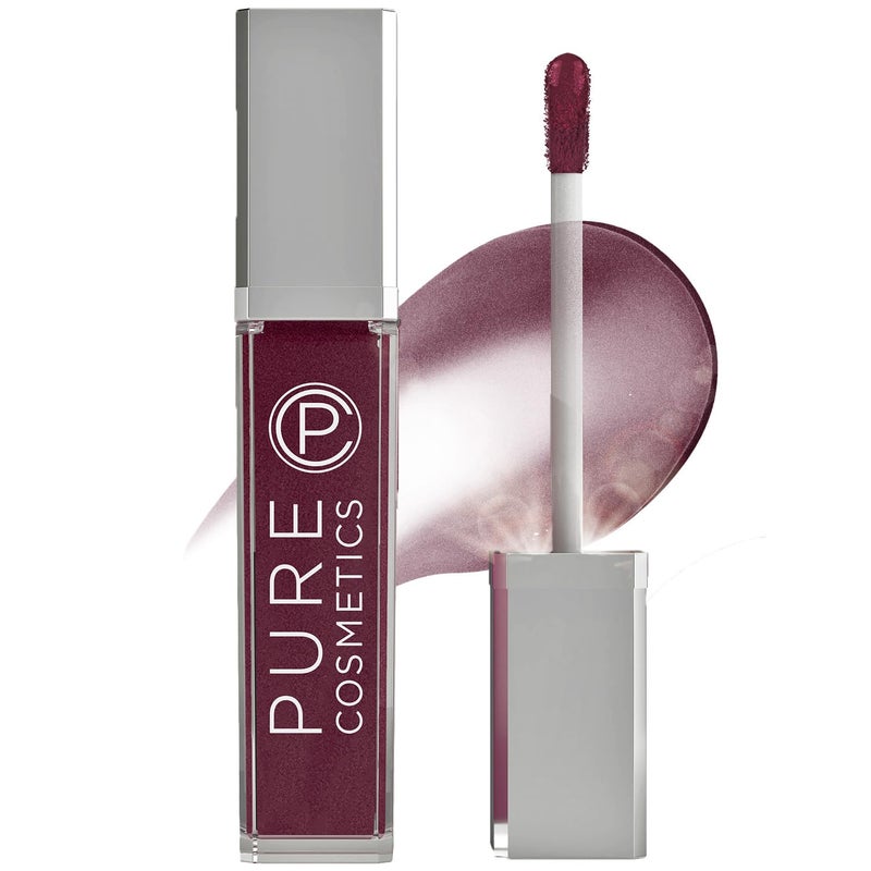 Pure Cosmetics Pure Illumination Lip Gloss - LED-lit Applicator w/Side Mirror - Non-Sticky, Moisturizing & Hydrating Lip Glosses - Soothes & Protects Dry Chapped Lips (Passion) - Image 1