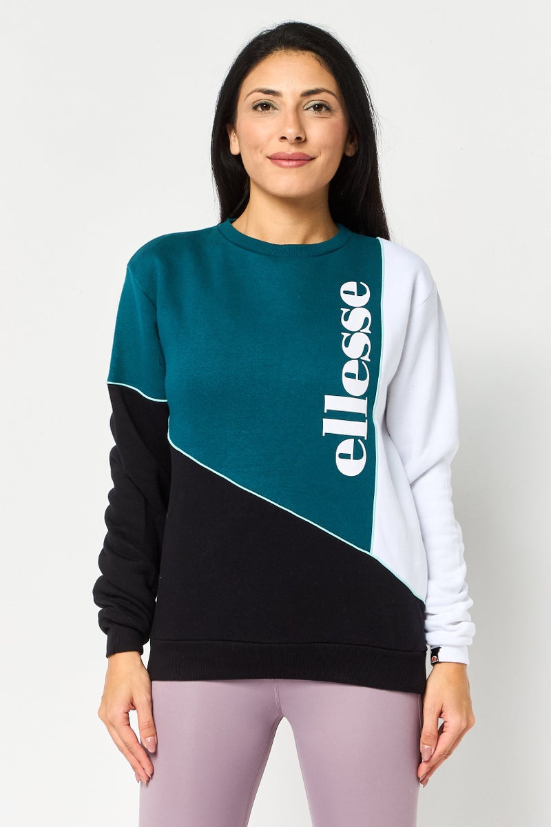 Ellesse Women Sportswear Fit Brand Logo Long Sleeve Outdoor Sweatshirt, Multicolor - Image 1