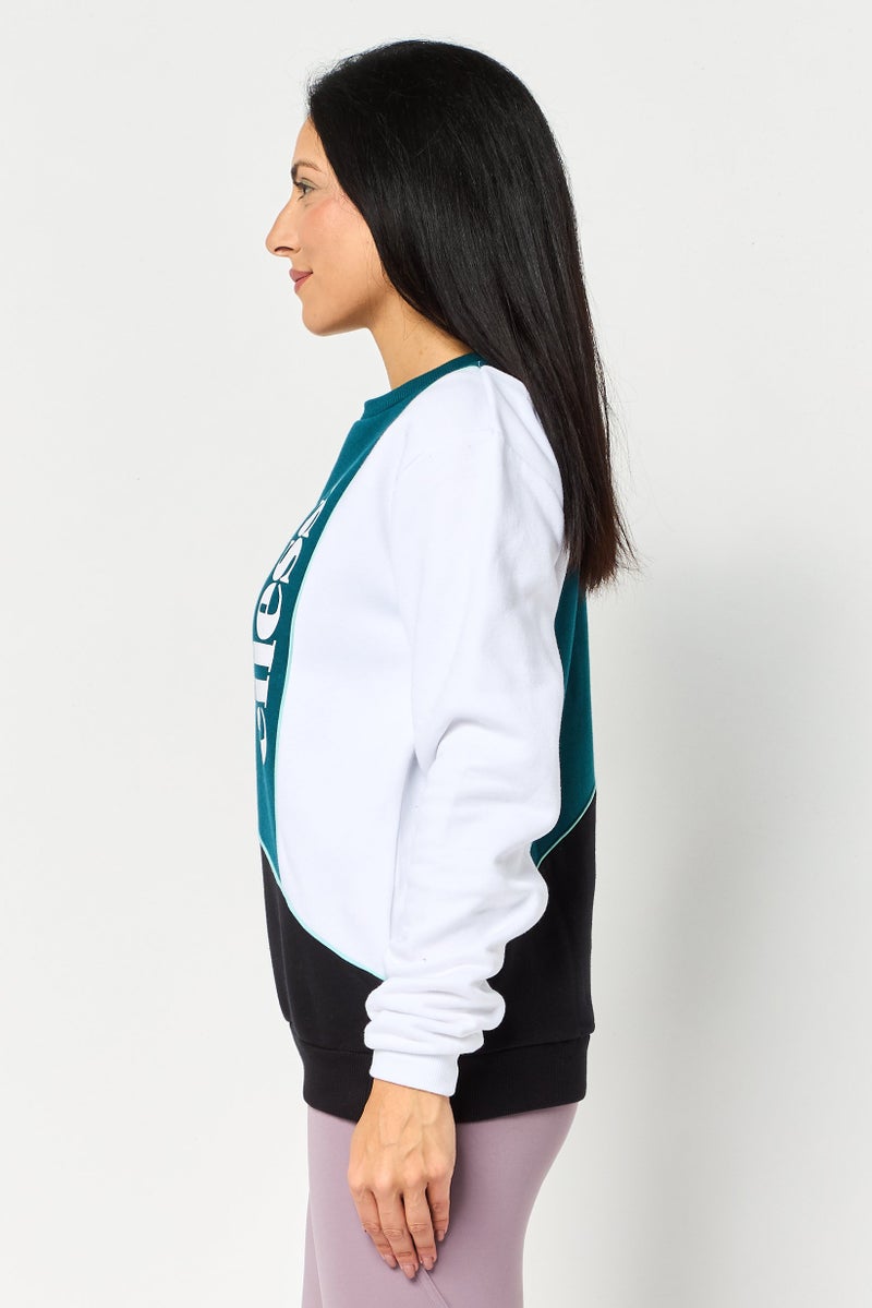 Ellesse Women Sportswear Fit Brand Logo Long Sleeve Outdoor Sweatshirt, Multicolor - Image 3