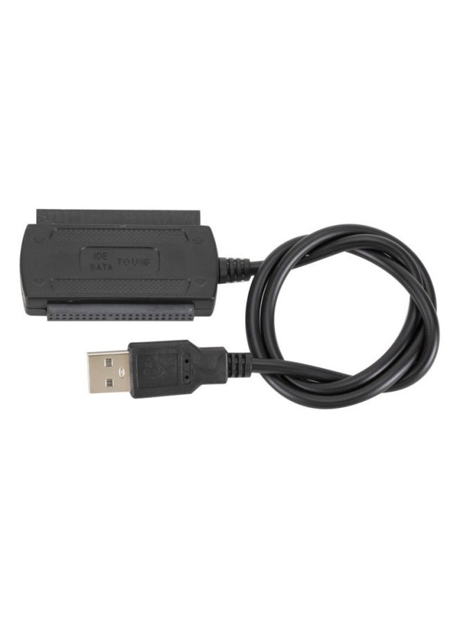Generic - Manufacturers Supply USB TO IDE/SATA Computer Hard Disk USB TO Serial Port/parallel Port IDE Three-purpose With Power Supply-Color:Full Set Of Accessories-Length:0.6M - Image 1
