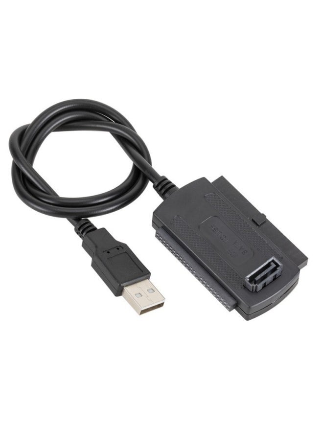 Generic - Manufacturers Supply USB TO IDE/SATA Computer Hard Disk USB TO Serial Port/parallel Port IDE Three-purpose With Power Supply-Color:Full Set Of Accessories-Length:0.6M - Image 1