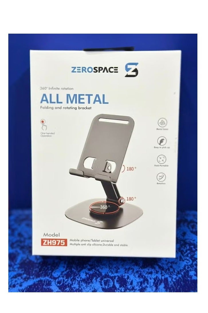 ZEROSPACE ZH975 All Metal Folding and Rotating Bracket Mobile phone and Tablet Stand - Image 1