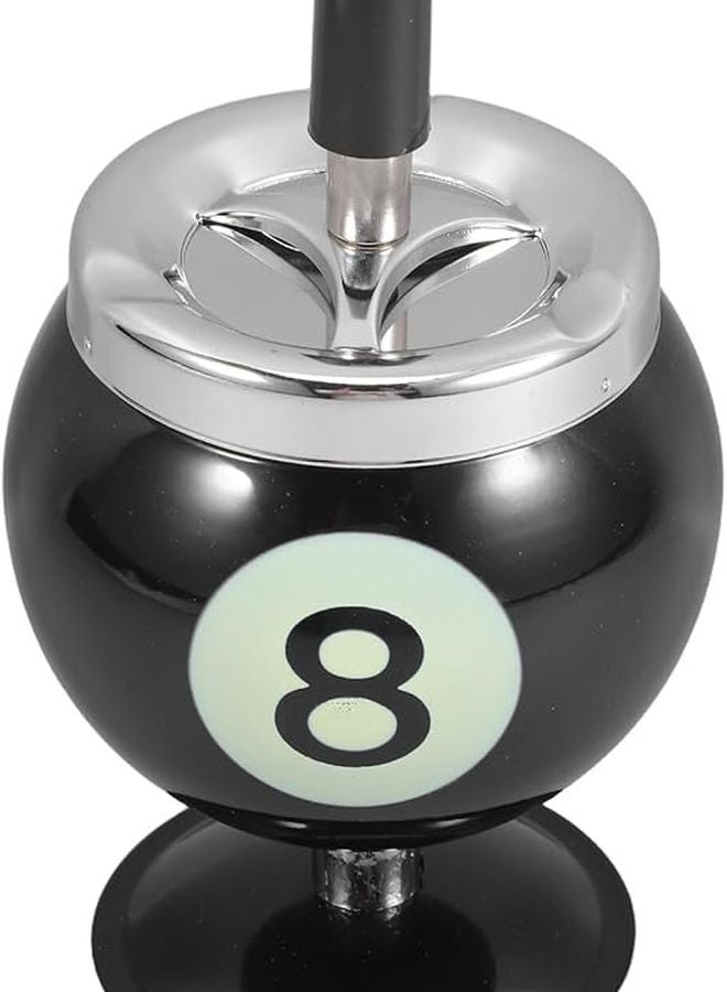 Metal Ashtray With Cover Billiards Design For Office Desk Cigar Tray - Image 2