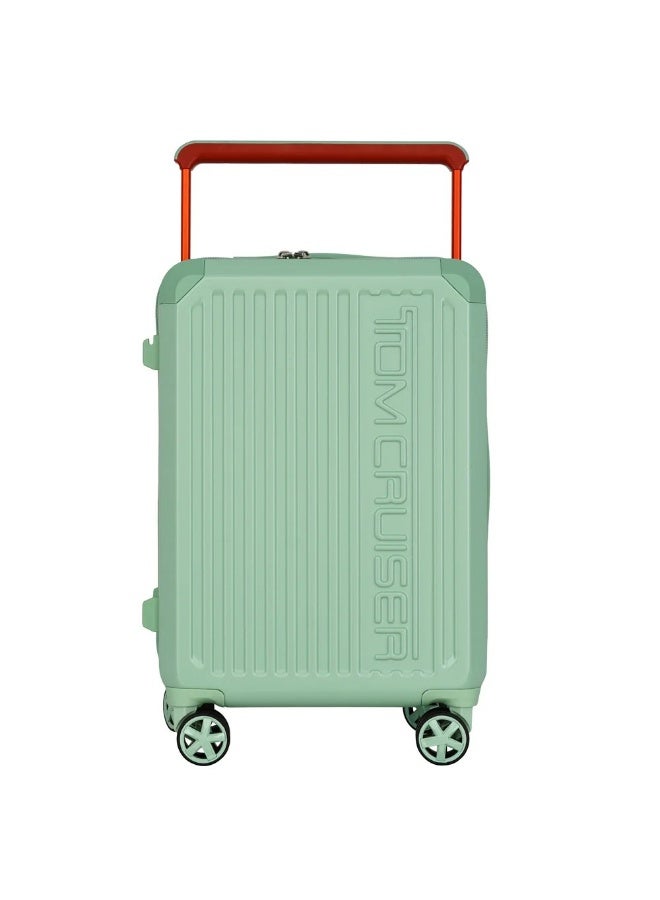 TOM CRUISER Tomcruiser Wider 20 Inch Hard Trolley – Green, ABS+PC, TSA Lock, 8 Spinner Wheels - Image 2