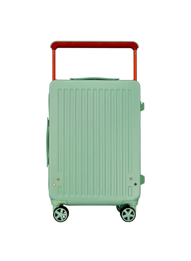TOM CRUISER Tomcruiser Wider 20 Inch Hard Trolley – Green, ABS+PC, TSA Lock, 8 Spinner Wheels - Image 3