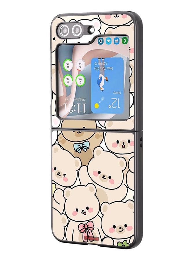 Tolwak غطاء حماية لهاتف سامسونج جالكسي زد فليب 5 بنمط الدببة - Image 1