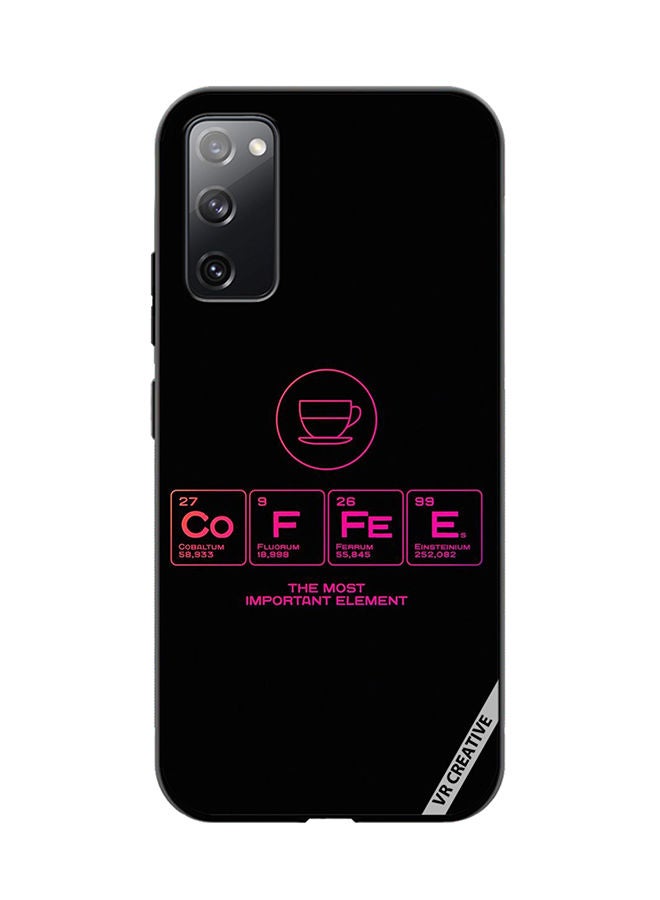 VR CREATIVE غطاء واقي لهاتف سامسونج جالاكسي S20 FE 5G بتصميم قهوة متعدد الألوان - Image 1