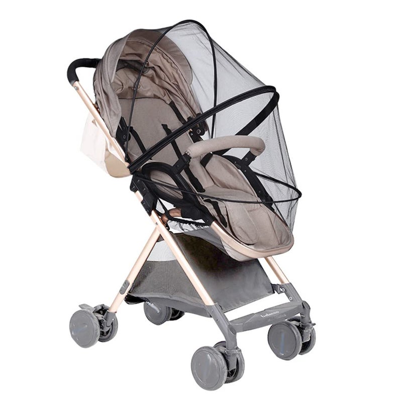 lovi Universal Mosquito Net For Pram Pushchair Insect Net Fly Bug Net Protection Cover with Shed Support for Baby Car Seat Stroller Buggy Crib Carrycot Full-Wrapped Dual Zipper Opening and Closing - Image 1