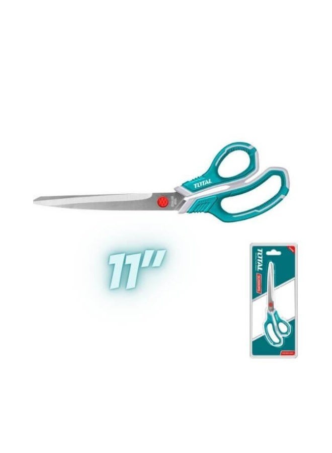 Total Electronics Scissors 11" (275mm) – Precision Cutting Tool with Sharp Stainless Steel Blades for Wires, Cables, PCB, and DIY Electronics (THSCRS812801) - Image 1