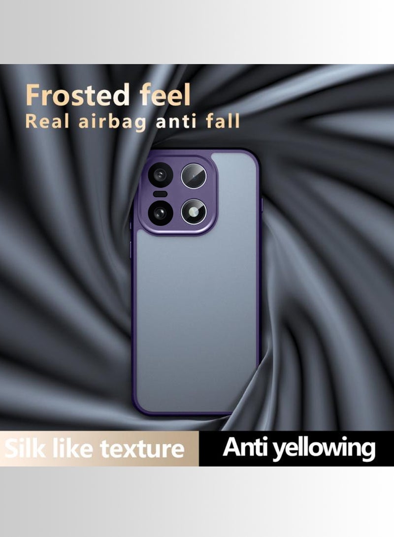 Wtech OnePlus 15 5G 2025 Hybrid TPU Silicone with Raised Camera Slim Armour Case Cover (MCAPSA) - Clear/Eggplant Purple - Image 2