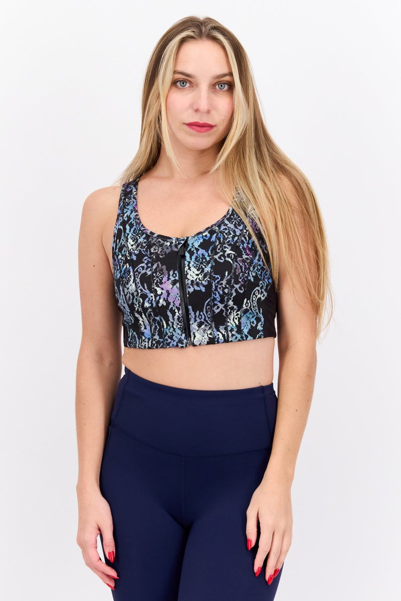 Puma x Select Women Lightly Padded Sports Bra, Multicolor - Image 1